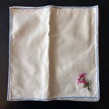 6 serviettes brodées