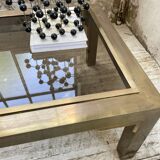 Table basse en laiton années 60