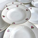 Antique earthenware soup plates