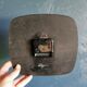 Vintage formica clock rectangular silent wall clock "Gray Galion"