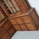 Large Antique German Pitch Pine Corner Apothecary Cabinet / Vitrine ca 1900s