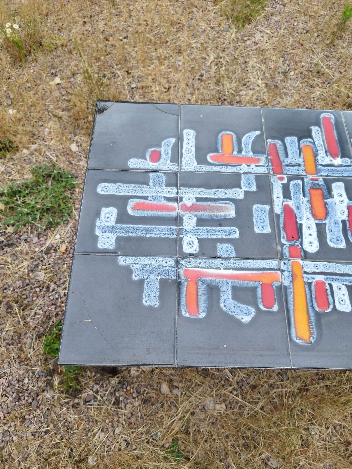 Ceramic iron coffee table ADRI Vallauris