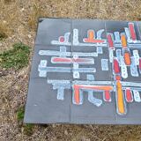 Ceramic iron coffee table ADRI Vallauris