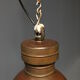Old copper industrial church pendant light, Dutch 1930