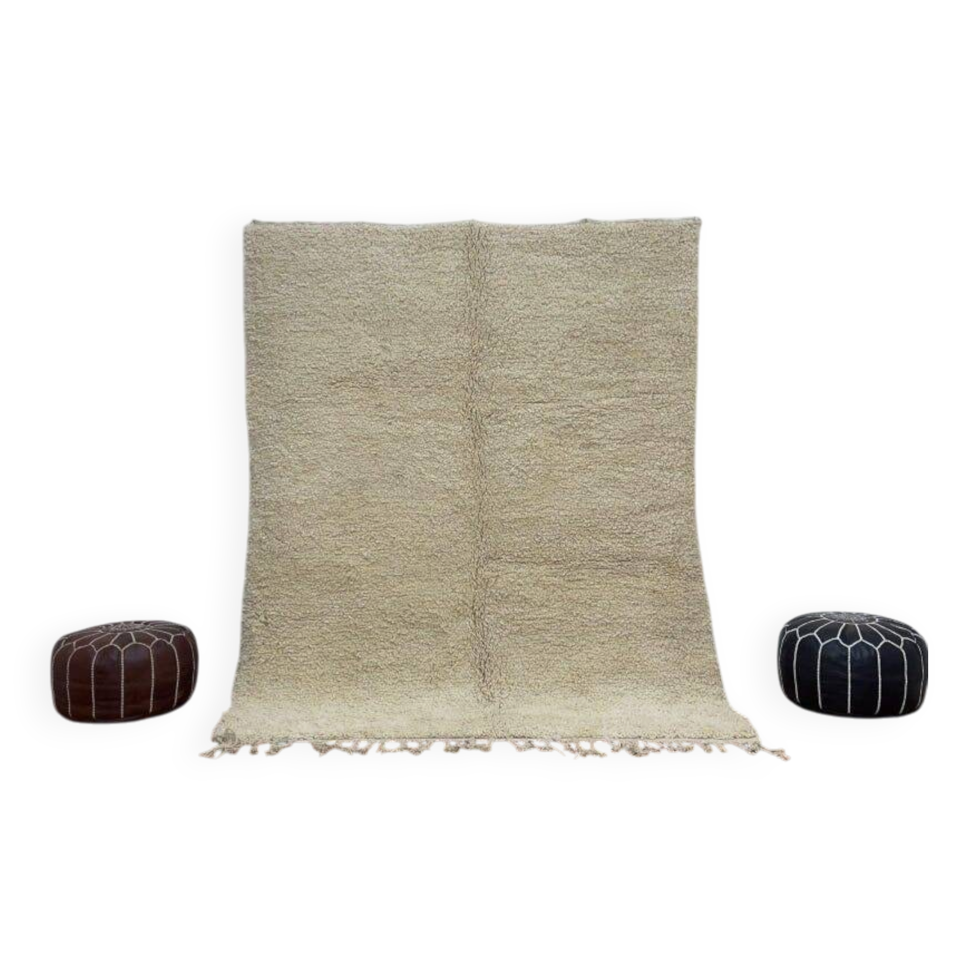 Tapis en laine fait main traditionnelle 1,5/2,5 m