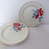 4 vintage dinner plates from the HBCM factory