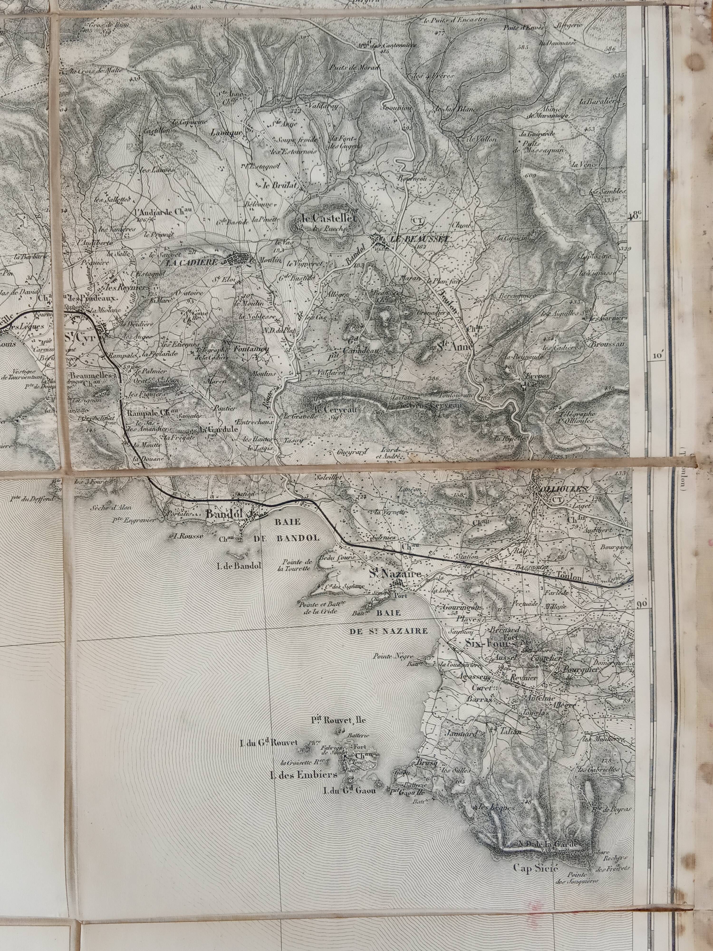 A map of Marseille at the end of the 19th century