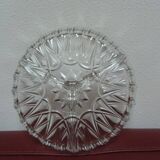 Plat compartimenté vintage en verre