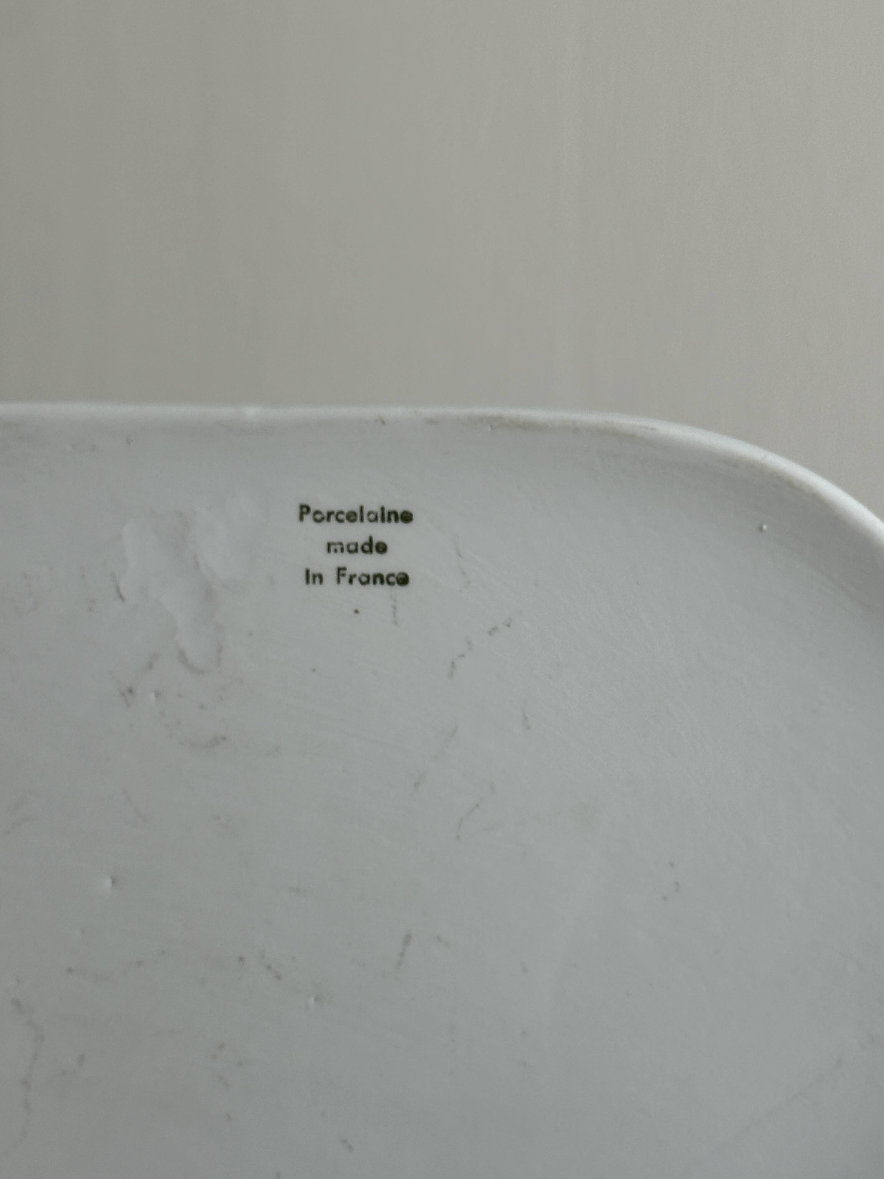 White porcelain foie gras dish