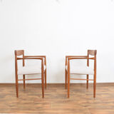 Danish Teak Armchairs by H. W. Klein for Bramin, Set of 2