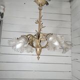 Ancien lustre en bronze 6 lumières