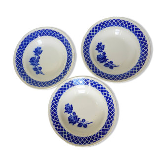 3 vintage deep plates 220638