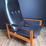 Reclining armchair Georges Van Rijck for Beaufort, wine seat furniture