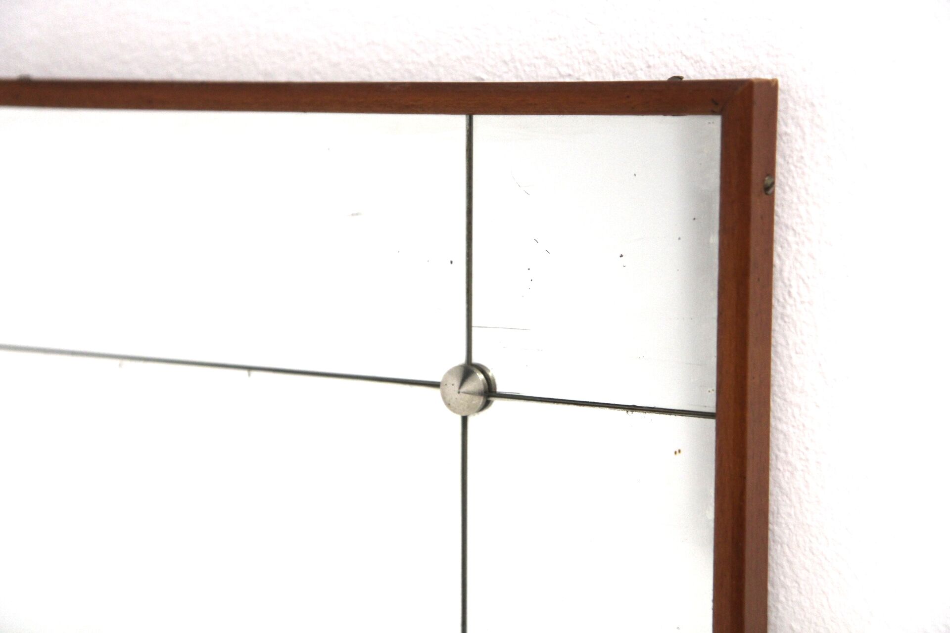 Scandinavian beech mirror, 103x52cm, Sweden, 1960