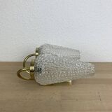 1950s brass and tulip Bubble wall lamp