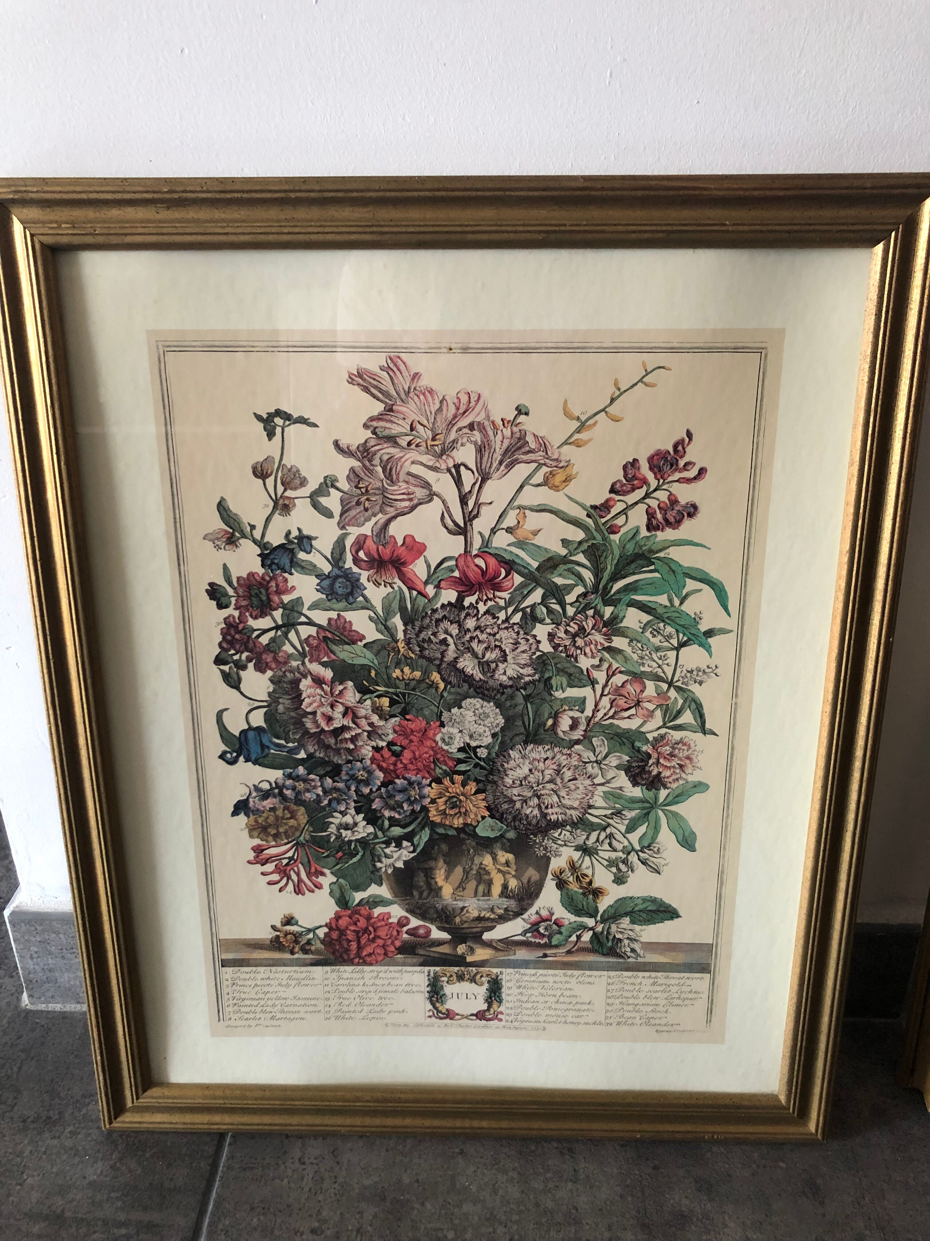 Table poster of the month of July