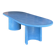 Table in blue lapis lazuli microcement – a custom-made sculptural piece