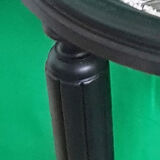 Pedestal table - black and white marble top