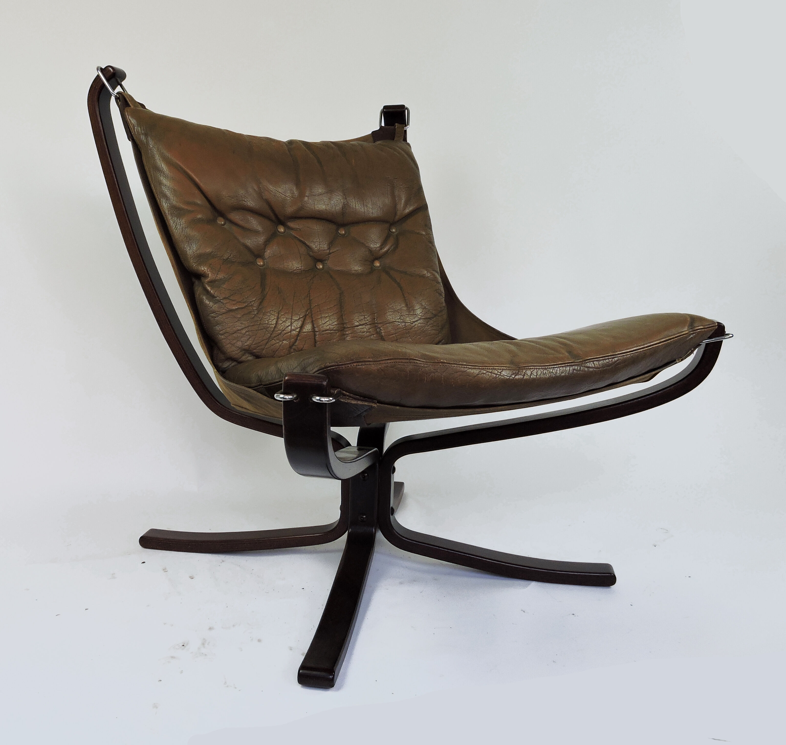 Falcon Chair and Ottoman by Sigurd Ressell, 1970s