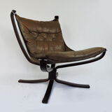 Falcon Chair and Ottoman by Sigurd Ressell, 1970s
