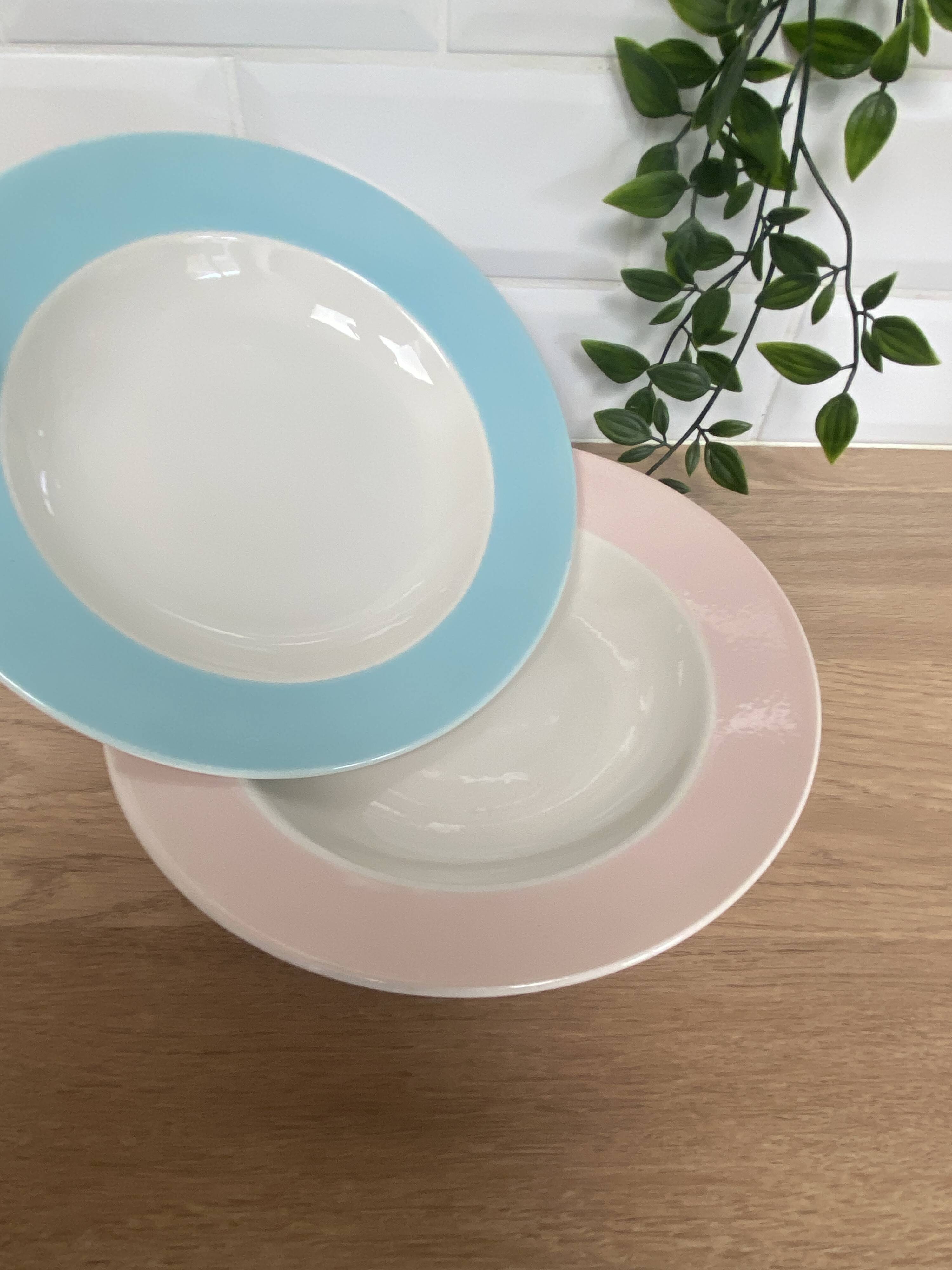 Set de 2 assiettes creuses Boch frères la louvière