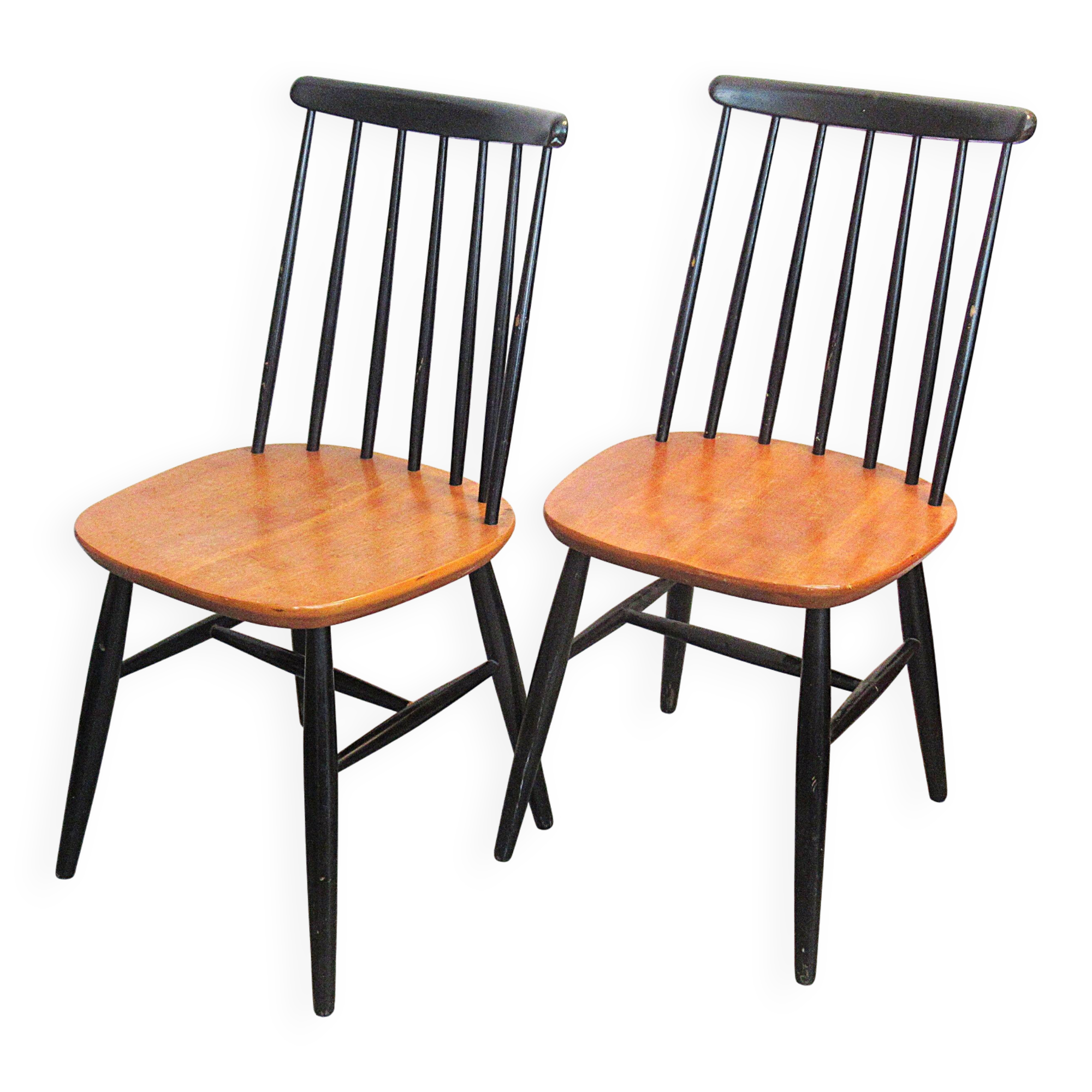 Pair of Swedish chairs Fanett Ilmari Tapiovaara 1960