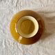 Abat-jour vintage en opaline ocre