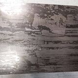 Ecthed metal brutalist side table, 1970s