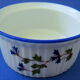 Suite of six porcelain ramekins decorated with barbels