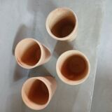 4 stoneware mugs