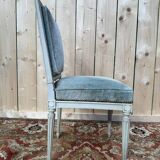 Suite de 6 chaises de style Louis XVI RINCK en bois réchampi