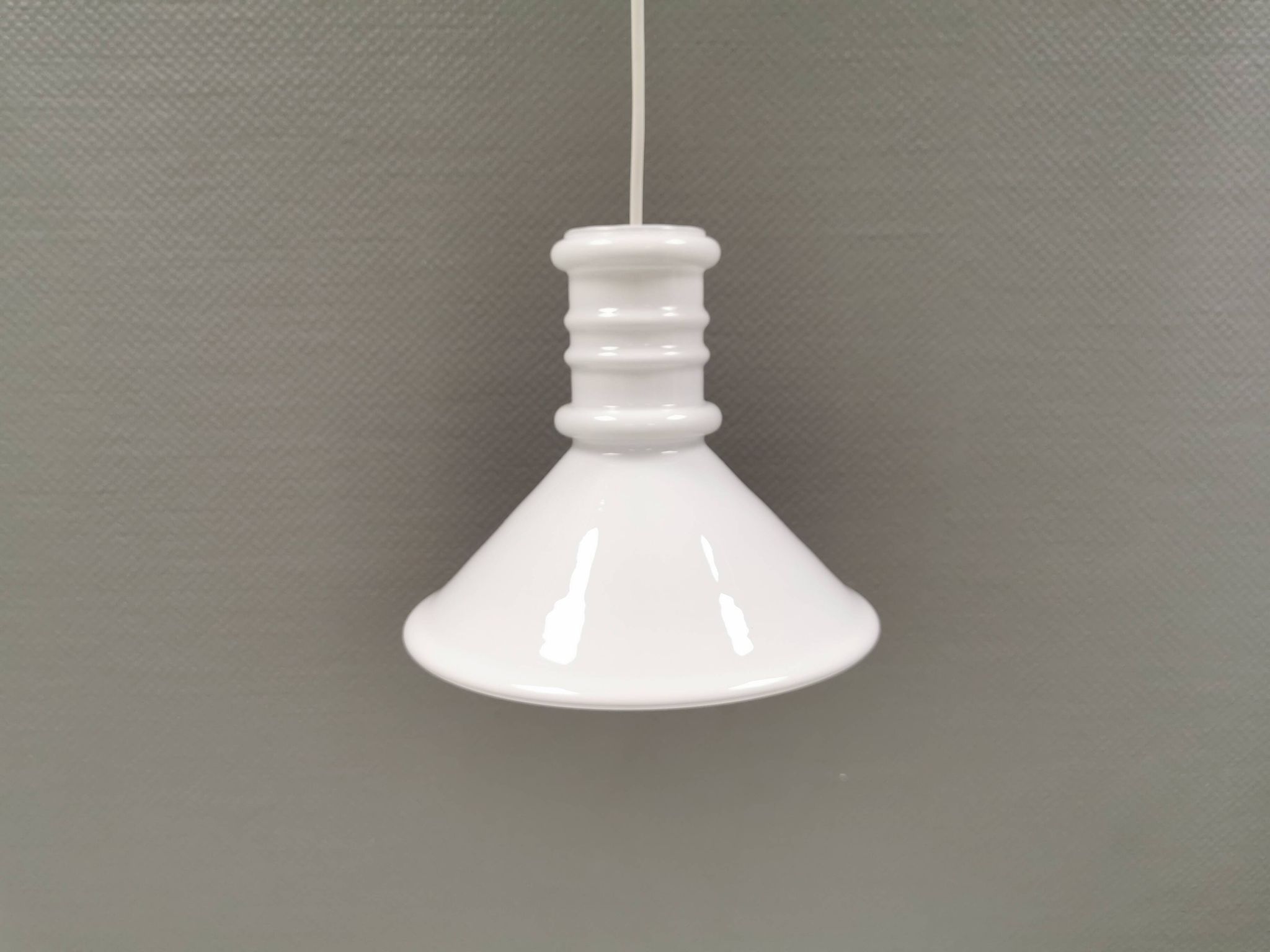 Hanging lamp designed by Sidse Werner for Danish Holmegaard, model apothecary 1980s.