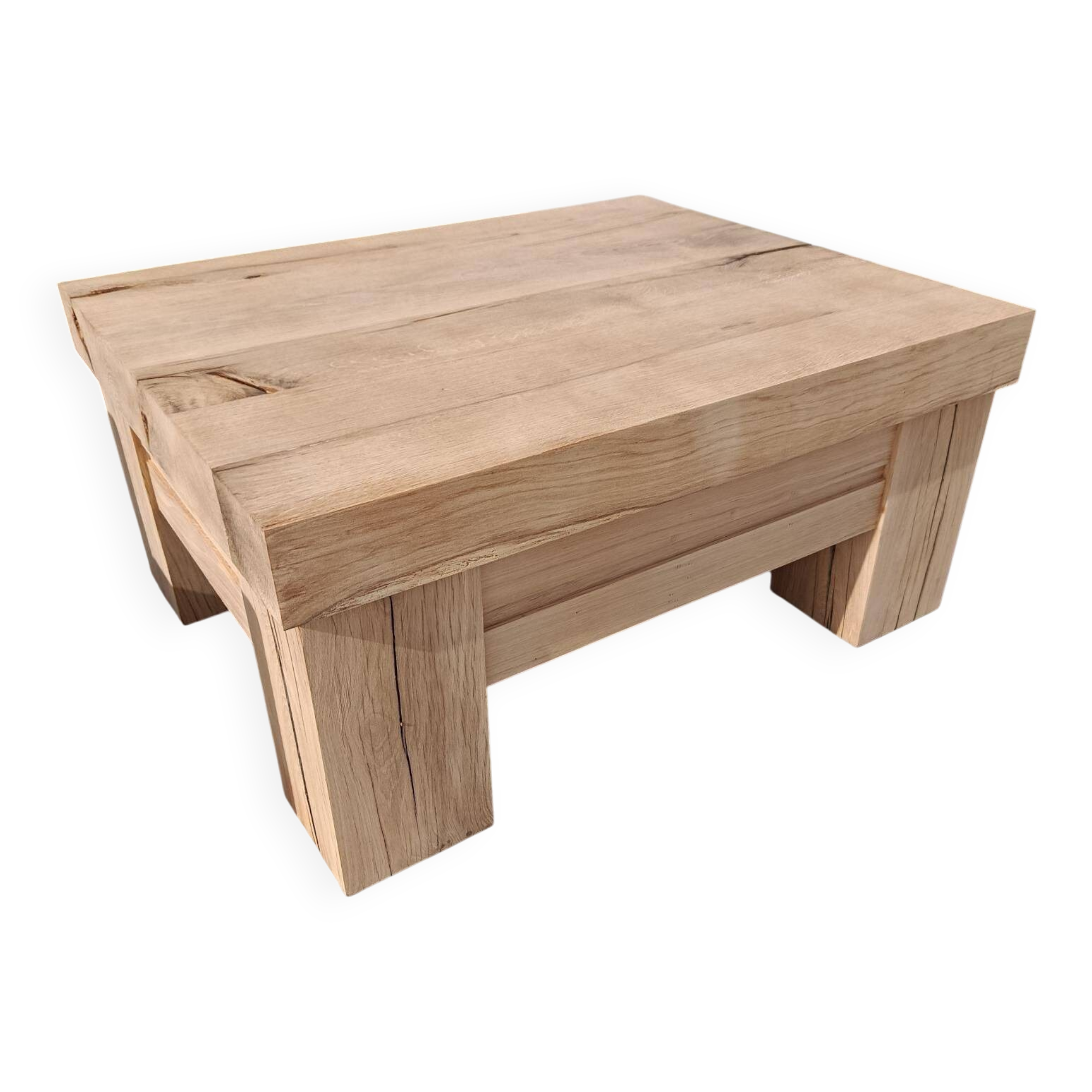 solid oak coffee tables, handcrafted