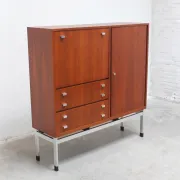 Belgian modernist bar cabinet by Werner Wölfers for V-Form, 1965