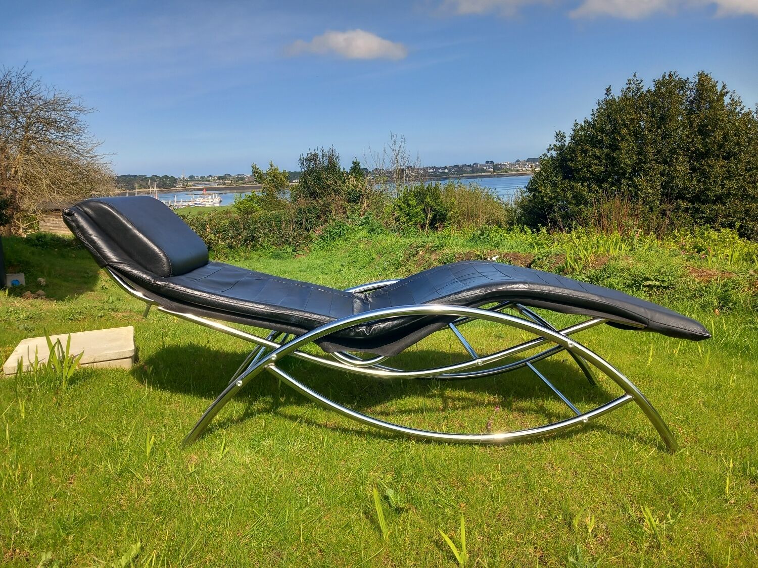 Chaise longue année 80