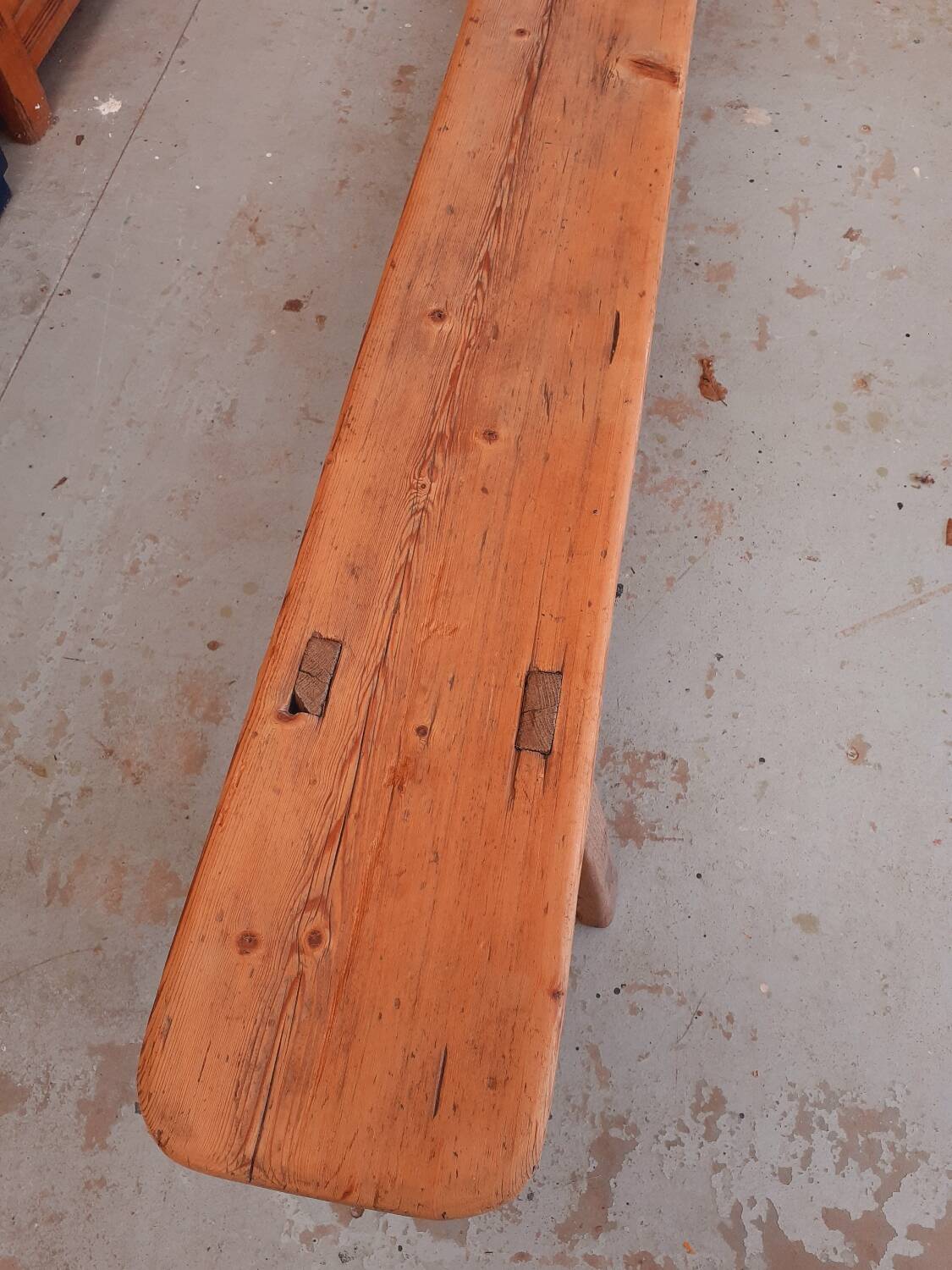 Farm bench.