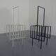 Steel magazine or record racks, 1960s, set of 2
