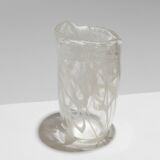 Vase de forme libre en verre lattimo, 1960s