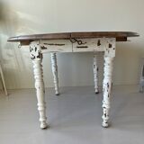 Old table with flaps