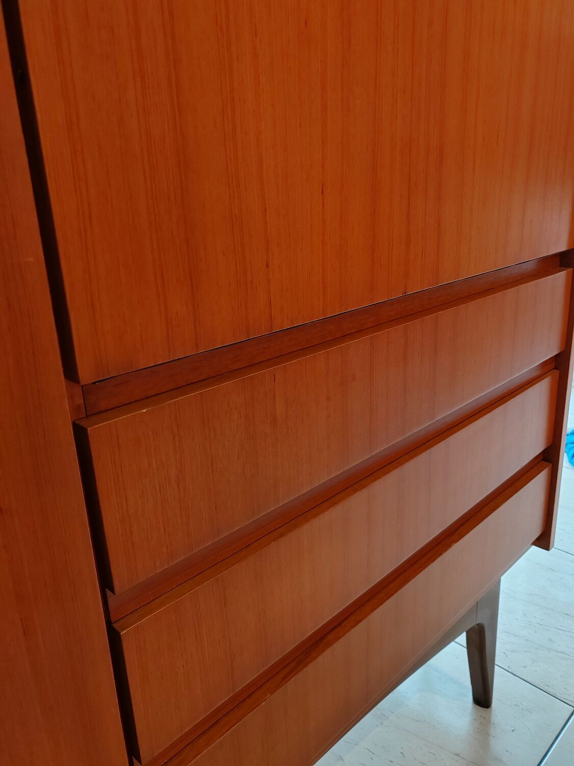 Scandinavian wardrobe, Scandinavian secretary, storage furniture.