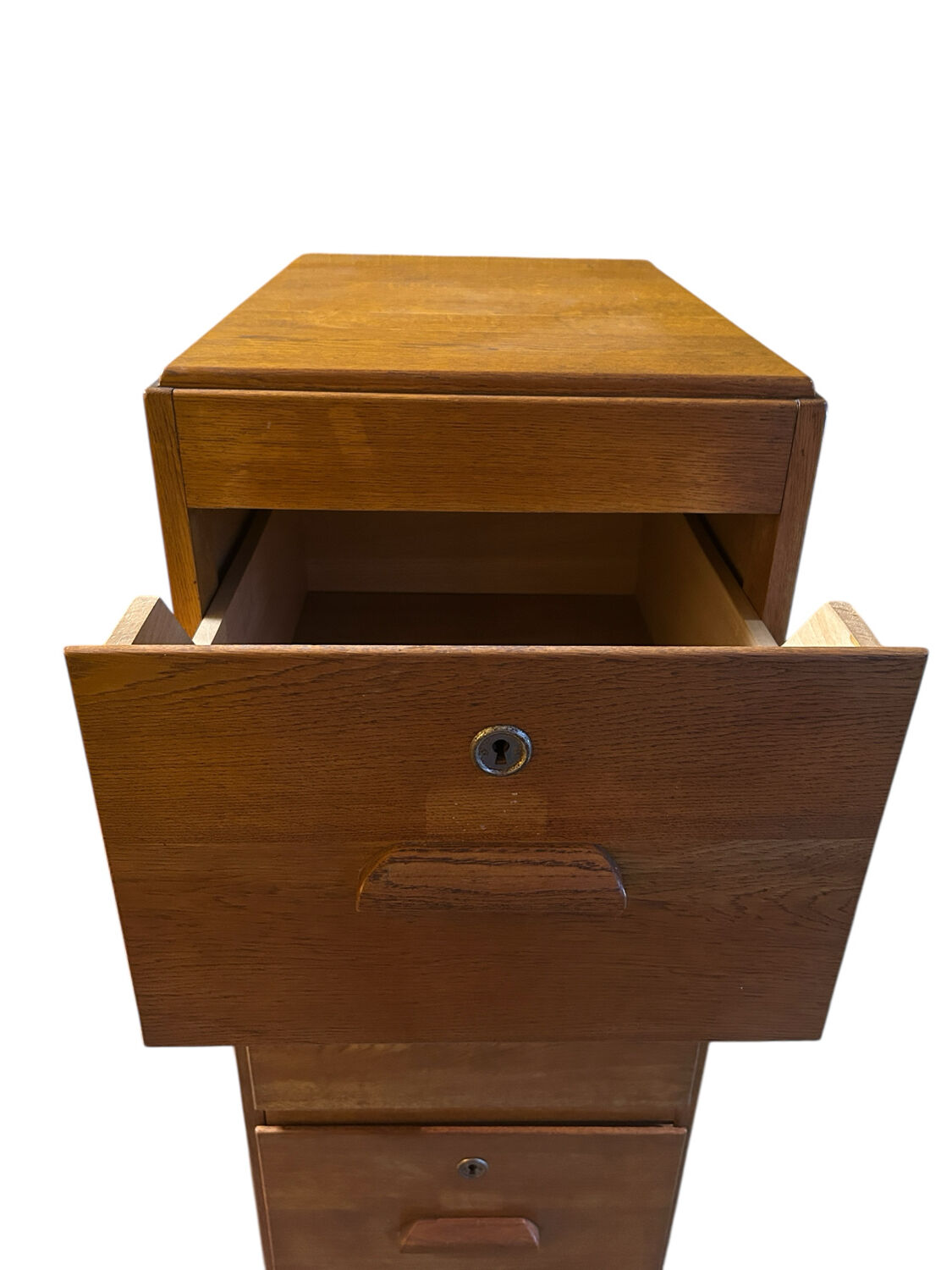 solid oak workshop cabinet, 1950