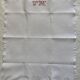 4 antique tea towels - honeycomb - monogrammed JM