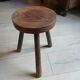 Wooden tripod stool