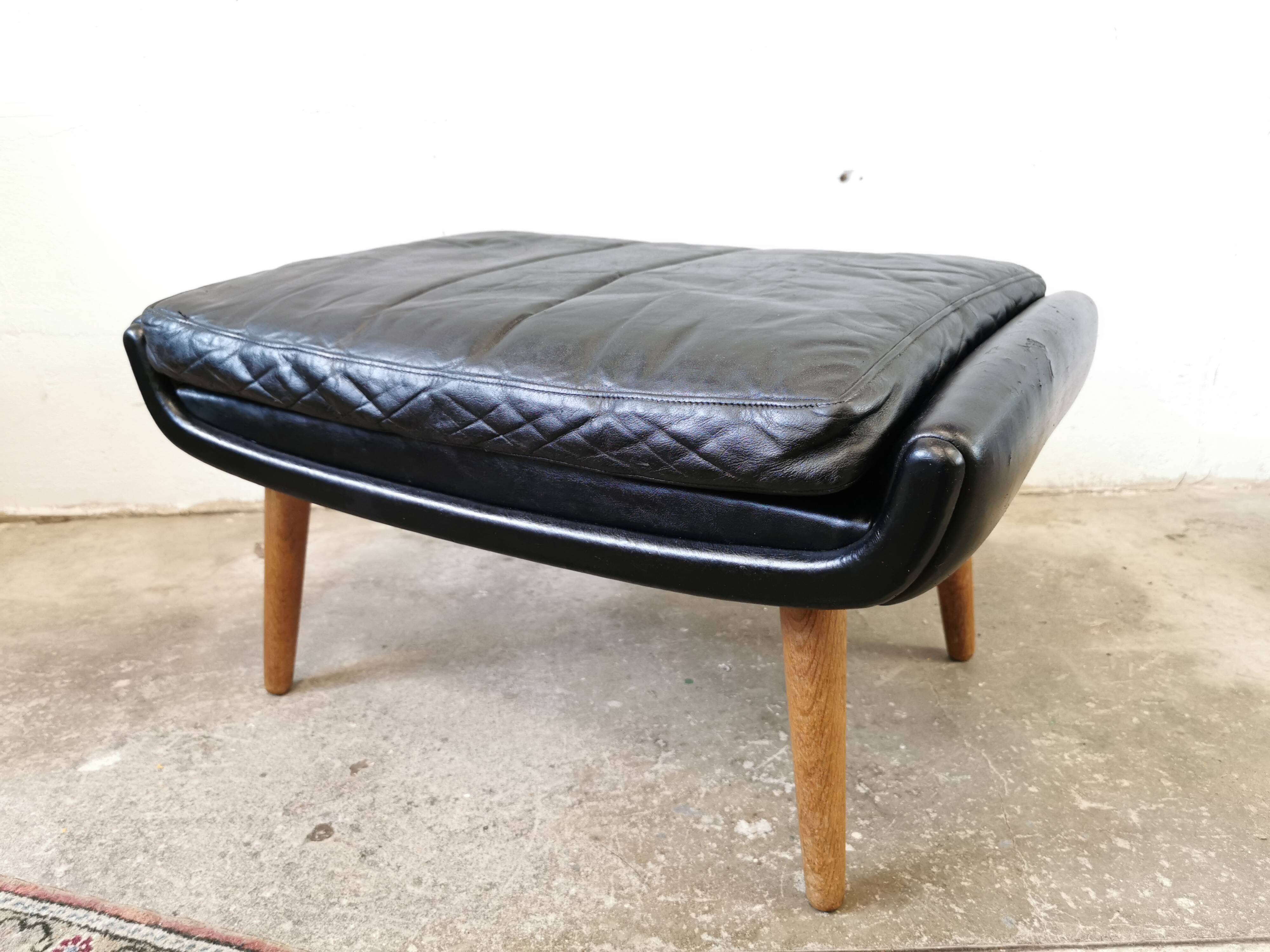 Ottoman/Ottoman/Scandinavian leather footrest