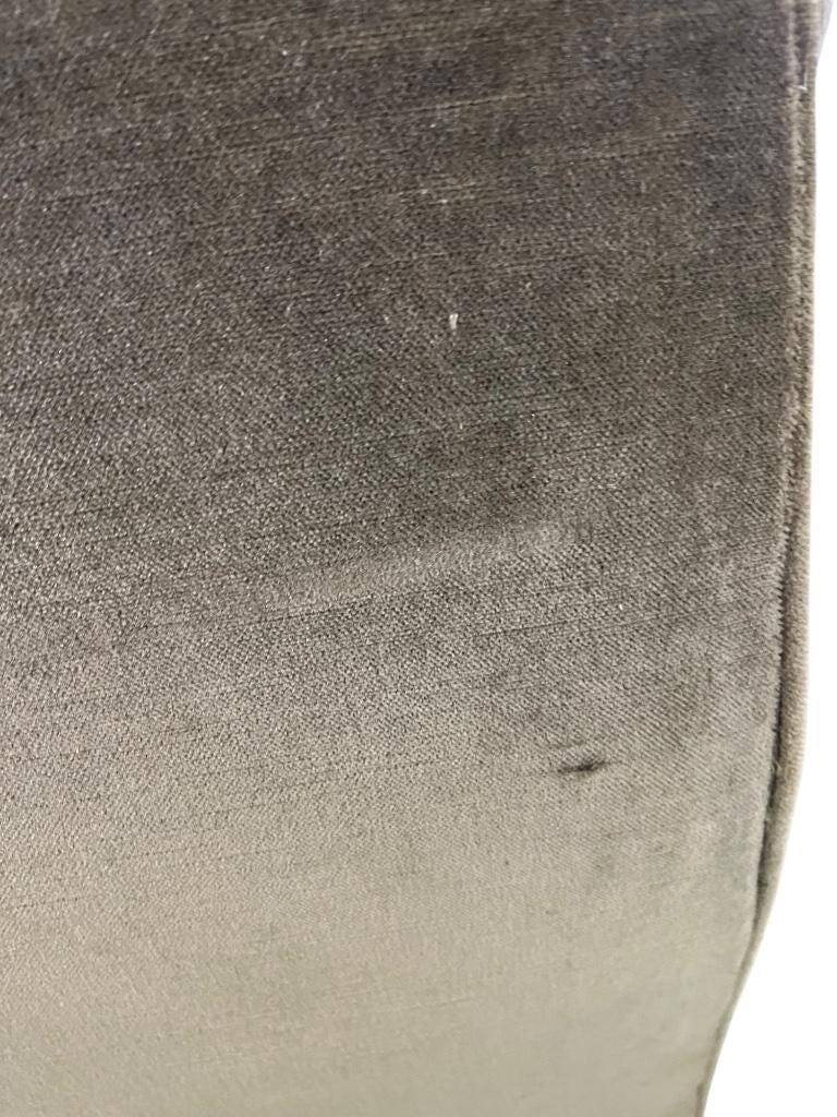 Vintage green club chair with fringes