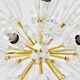 Brass blowball Sputnik chandeliers by Emil Stejnar, Rupert Nikoll, Austria, 1950s.