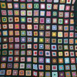 Blanket or patchwork crochet plaid