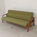Green Banquette Daybed from Czechoslovakia 1960
