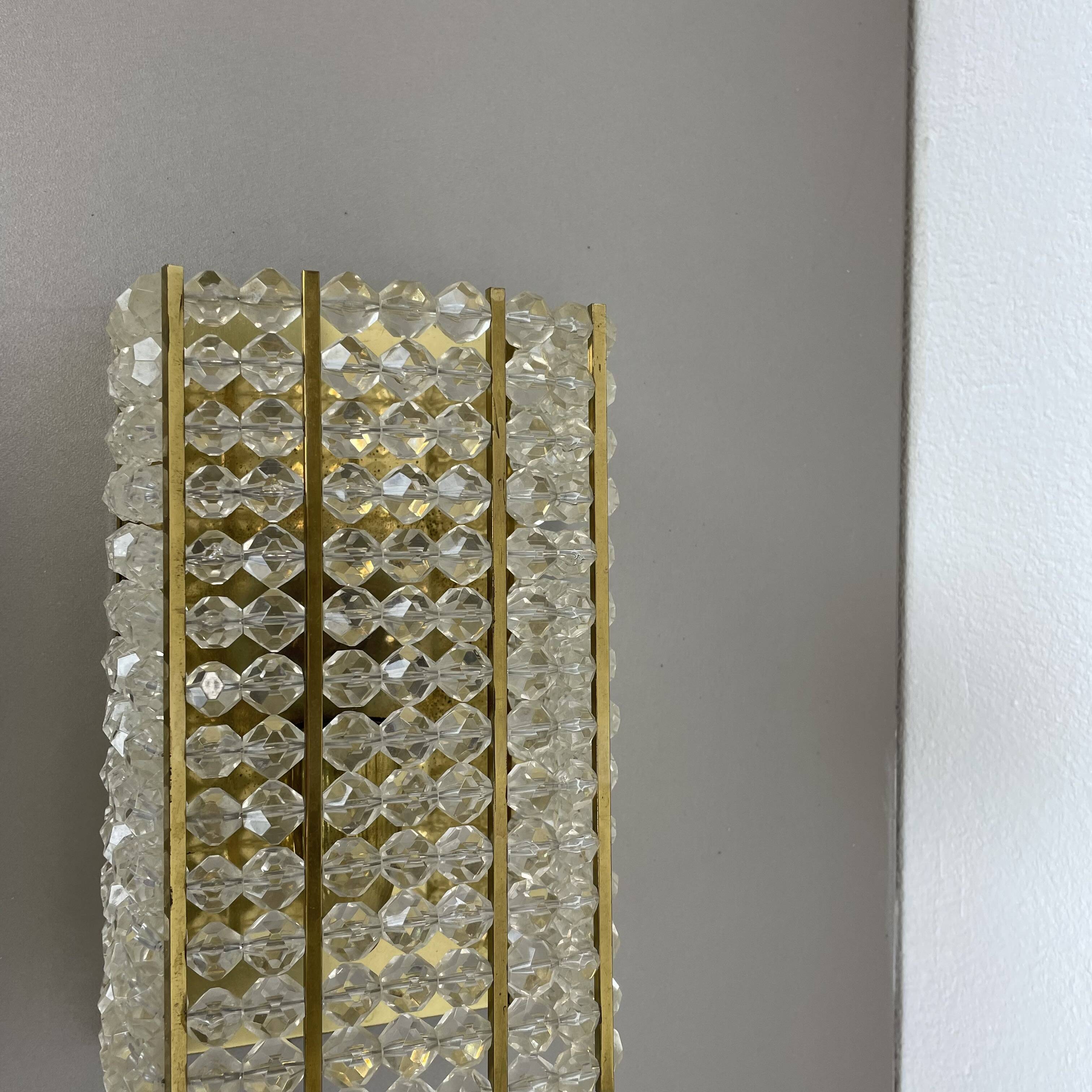 brass and aryl glass wall light sconce by Emil Stejnar, Austria, 1950s