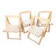 Set of 4 folding chairs by Aldo Jacober, 1970s/80s.